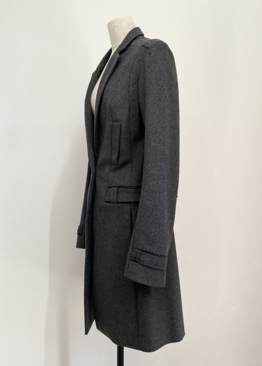 bruno pieters AW2007 WOOL COAT col.CHARCOAL GREY size.36_画像8