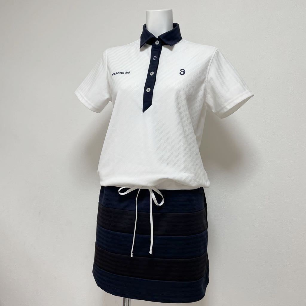  Adidas adidas женский Golf одежда Golf One-piece белый / темно-синий размер L
