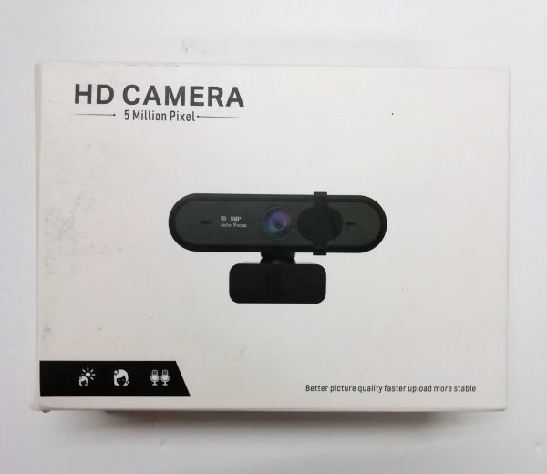 ウェブカメラ web カメラ pc 2k 500万画素　HD1080P 広角 HDR機能付 PAKASEPT 開封品　綺麗　通電確認のみ 擦れ傷あり　箱破れ