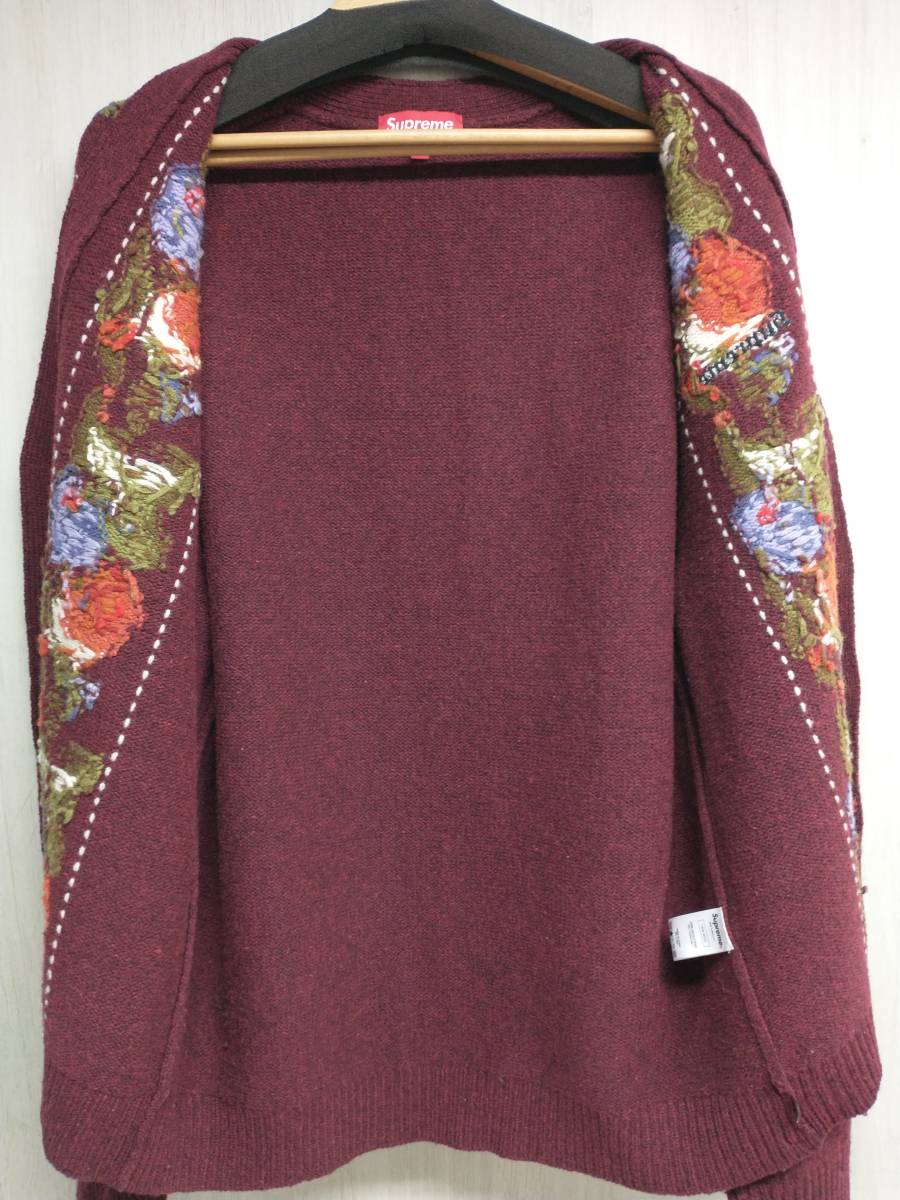 Yahoo!オークション - Supreme Floral Stripe Cardigan 19AW Yahoo!オークション - Supreme Floral Stripe Cardigan 19AW