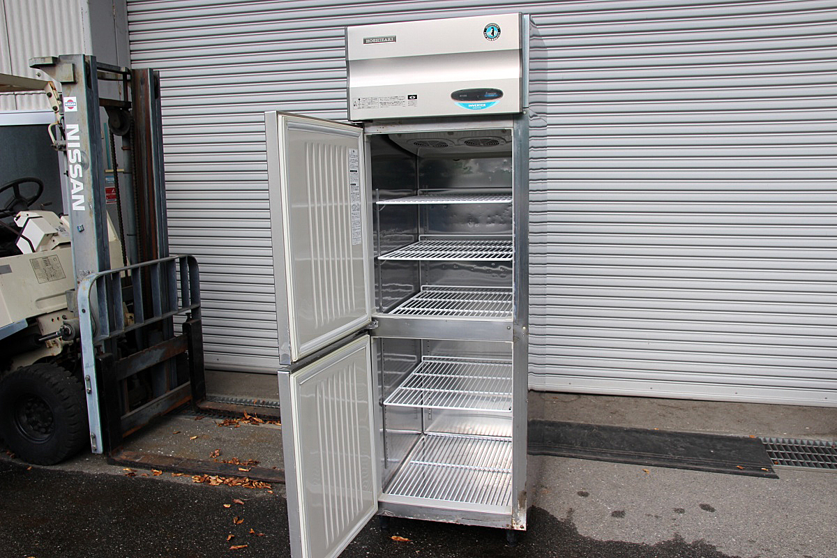 激安！ホシザキ星崎 縦型 2ドア 冷凍庫 フリーザー 3相200V 630×800 HF-63 厨房店舗業務用_画像2