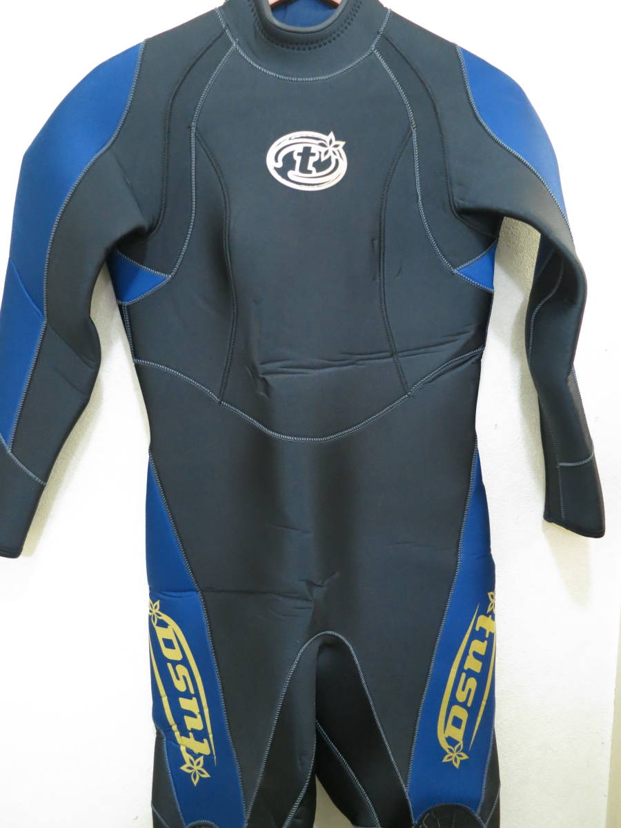 使用5回良品】TUSA5mmウエットスーツ164cm54k手足ファスナー付