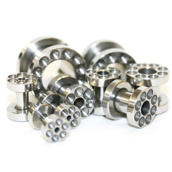  fresh tunnel dent specification 4G(5mm) surgical stainless steel 316L body pierce rare design eyelet year Lobb 4 gauge I