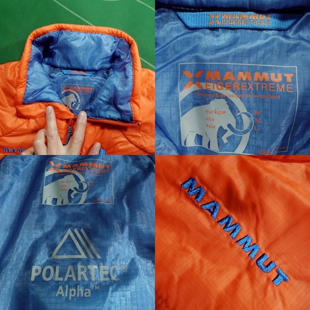 ▲マムートMAMMUT ポーラテックアルファ中綿 EIGER EXT アイガーヨッホ ライト ジャケット オレンジ/オレンジ JP-L 未使用・タグ付!!!▲_画像5