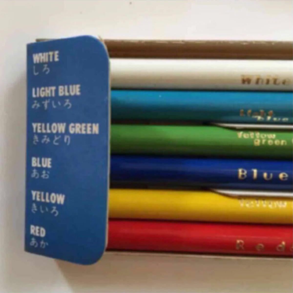 2個　昭和レトロ　コーリン鉛筆No785丸6本12色紙箱入り色鉛筆