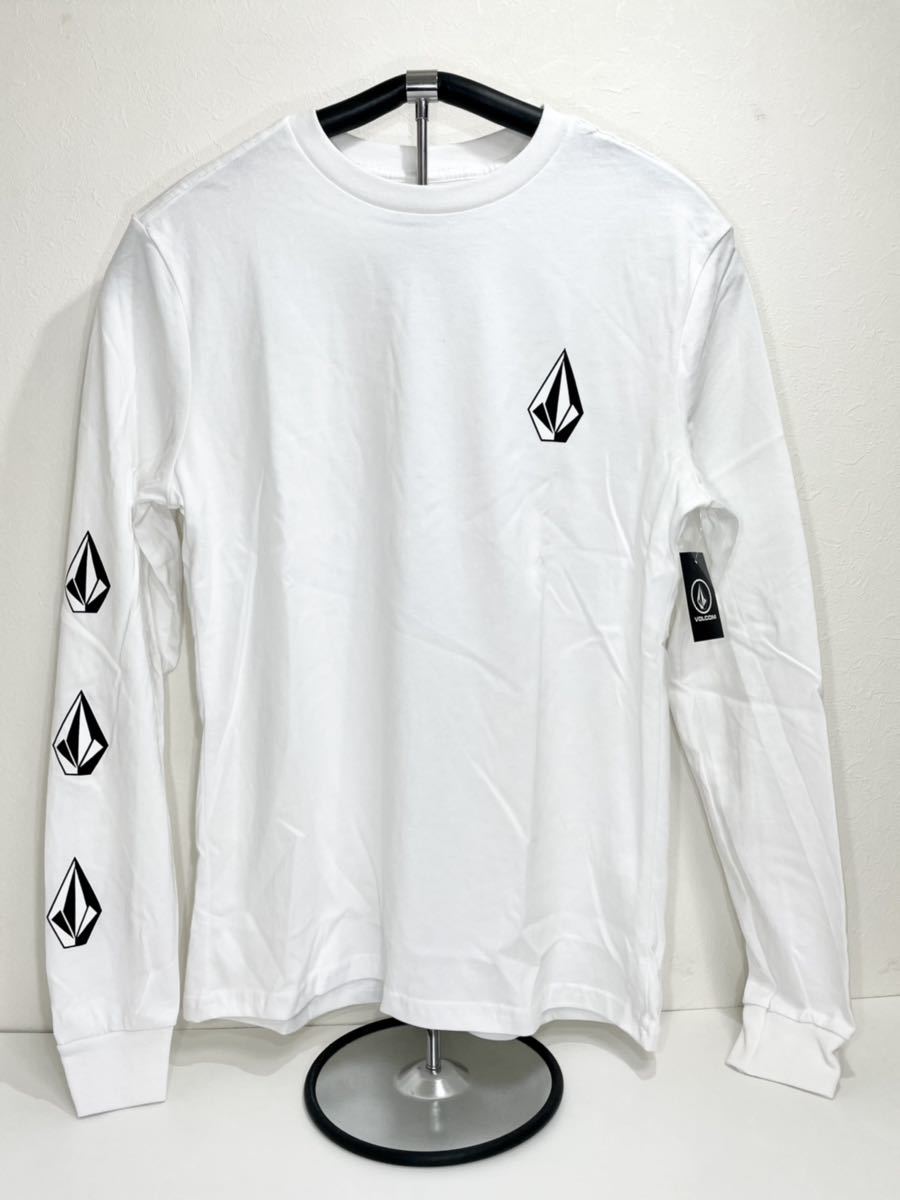 VOLCOM ボルコム A3632100WHT メンズ Lサイズ 長袖Tシャツ ロンティー ロンT ホワイト色 ロゴもの StoneLogo ヴォルコム 新品即決 送料無料_画像1