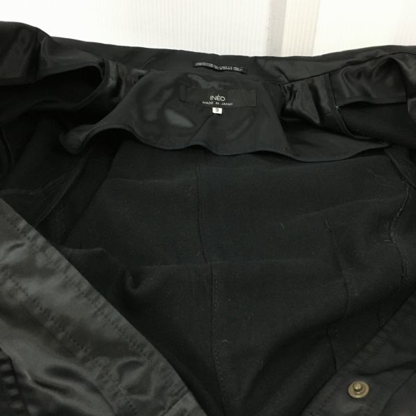 INED/ Ined сделано в Японии байкерская куртка размер 9 чёрный / черный труба NO.A23-16