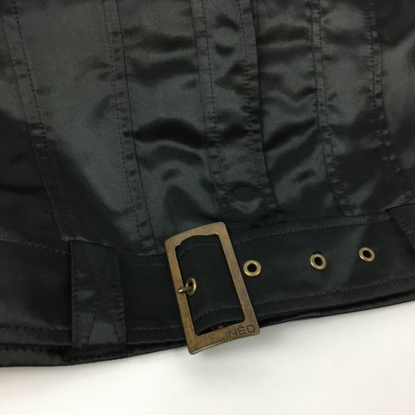INED/ Ined сделано в Японии байкерская куртка размер 9 чёрный / черный труба NO.A23-16