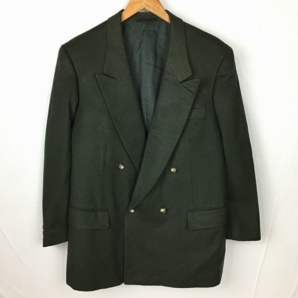 ginza tokyo VOQUE ADAMS カシミア? 高級ブレザージャケット サイズL~XL 深緑 ダークグリーン 管NO.A4-5 ginza tokyo VOQUE ADAMS カシミア? 高級ブレザージャケット サイズL~XL 深緑 ダークグリーン 管NO.A4-5
