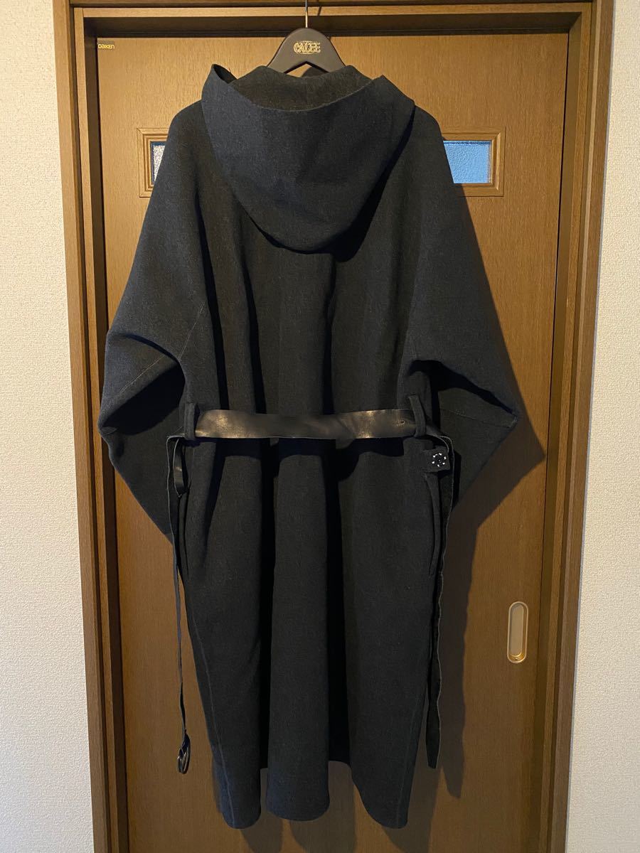 SUNSEA サンシー　19AW jedi melton coat ジェダイ　メルトン　コート　アッシュ　ブラック　2 M