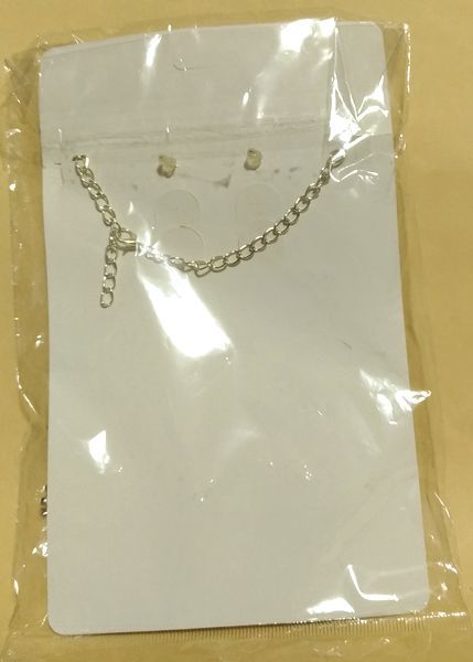 新品 ネックレスとピアスのセット Fashion Jewelry 花形 銀色 透明ストーン シルバーカラー ぶら下がりピアス ファッション ジュエリーの画像2