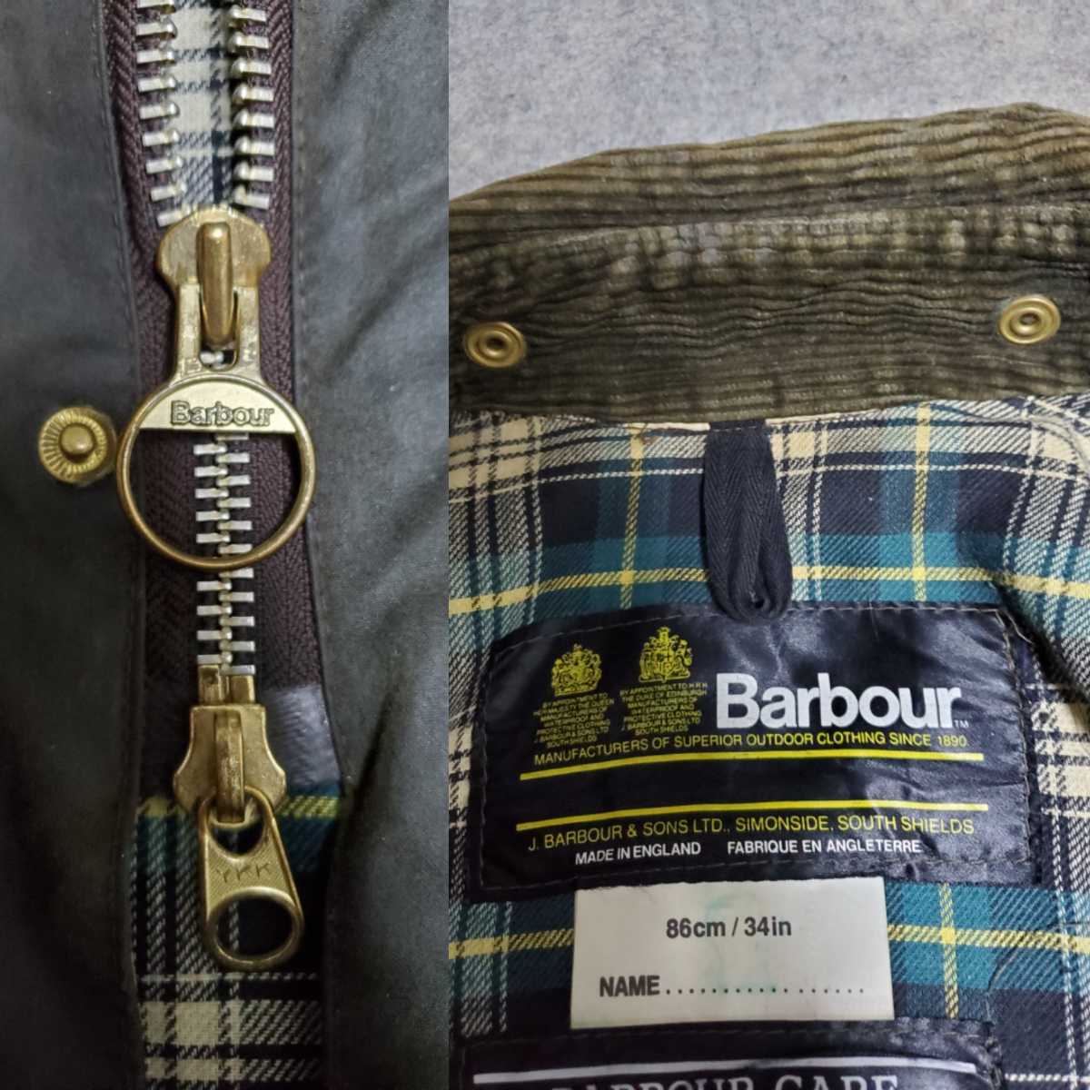 80s ミント 34 ムーアランド moorland オリジナル Barbour 80s ミント 34 ムーアランド moorland オリジナル Barbour