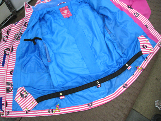 swivel/スウィベル スノーボードウェア 9号 ディズニー レディース 上下セット ピンク フード スキーウェア 女性用 札幌_画像4