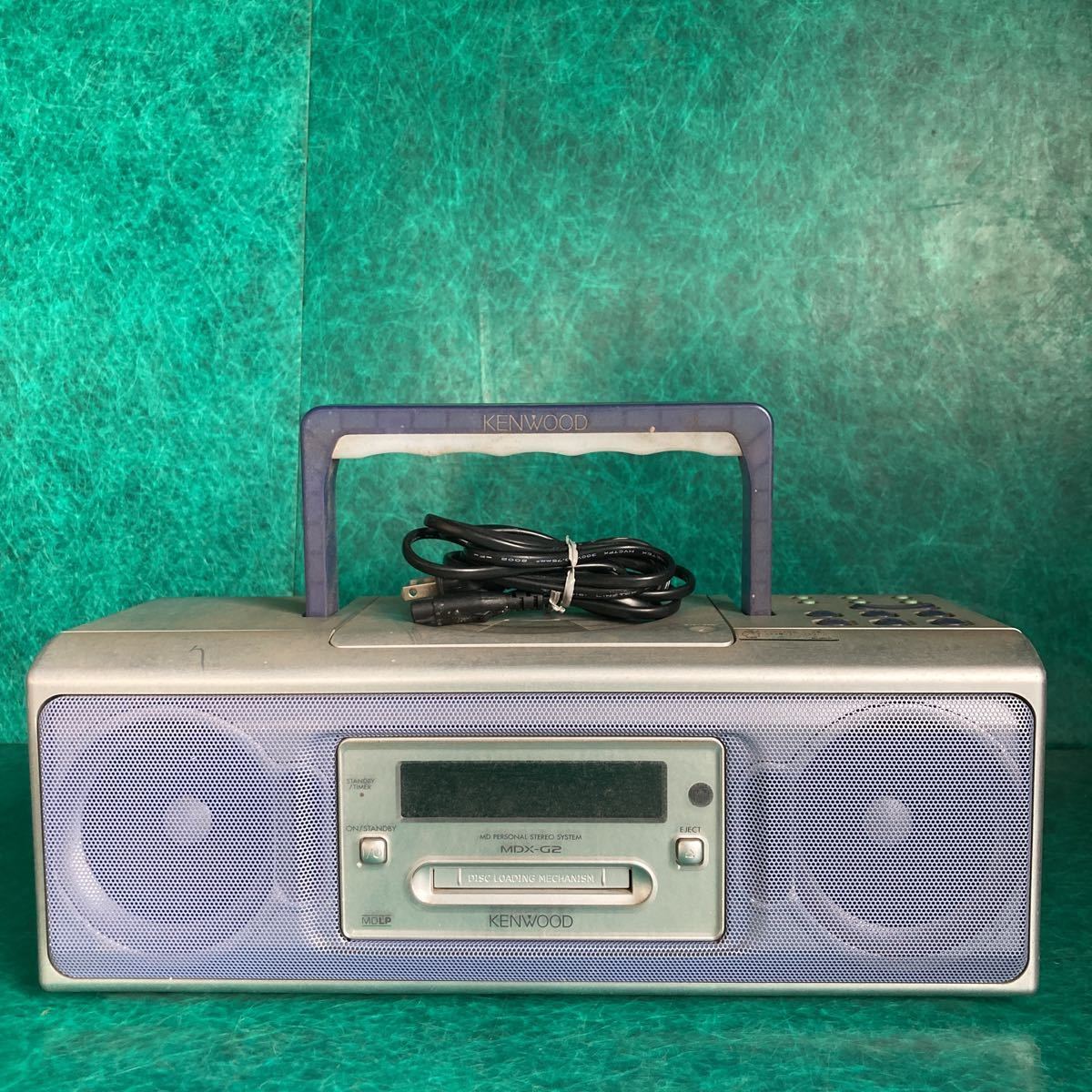 2021新商品 KENWOOD ケンウッド ラジカセ ラジオ CD MDプレイヤー MDX-G2 通電確認 現状品