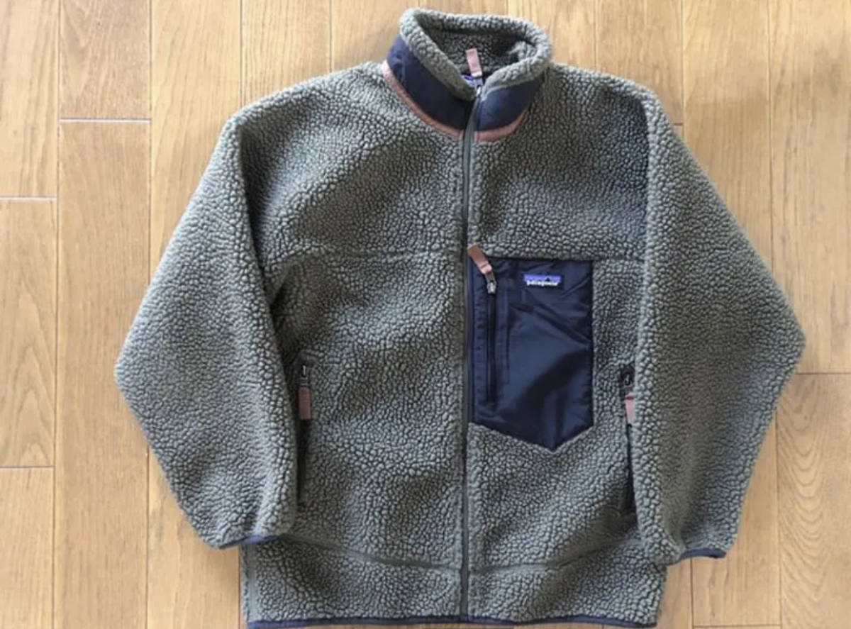 袖詰めあり】 美品 PATAGONIAパタゴニア レトロX セージカーキ M