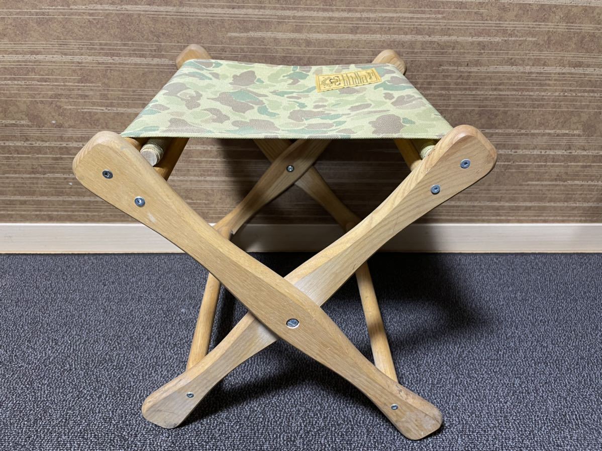 【希少!!】NATAL DESIGN EI STOOL CHAIR CAMO ネイタルデザイン スツール カモフラ 【超激レア】キャンプ 折り畳み椅子_画像4