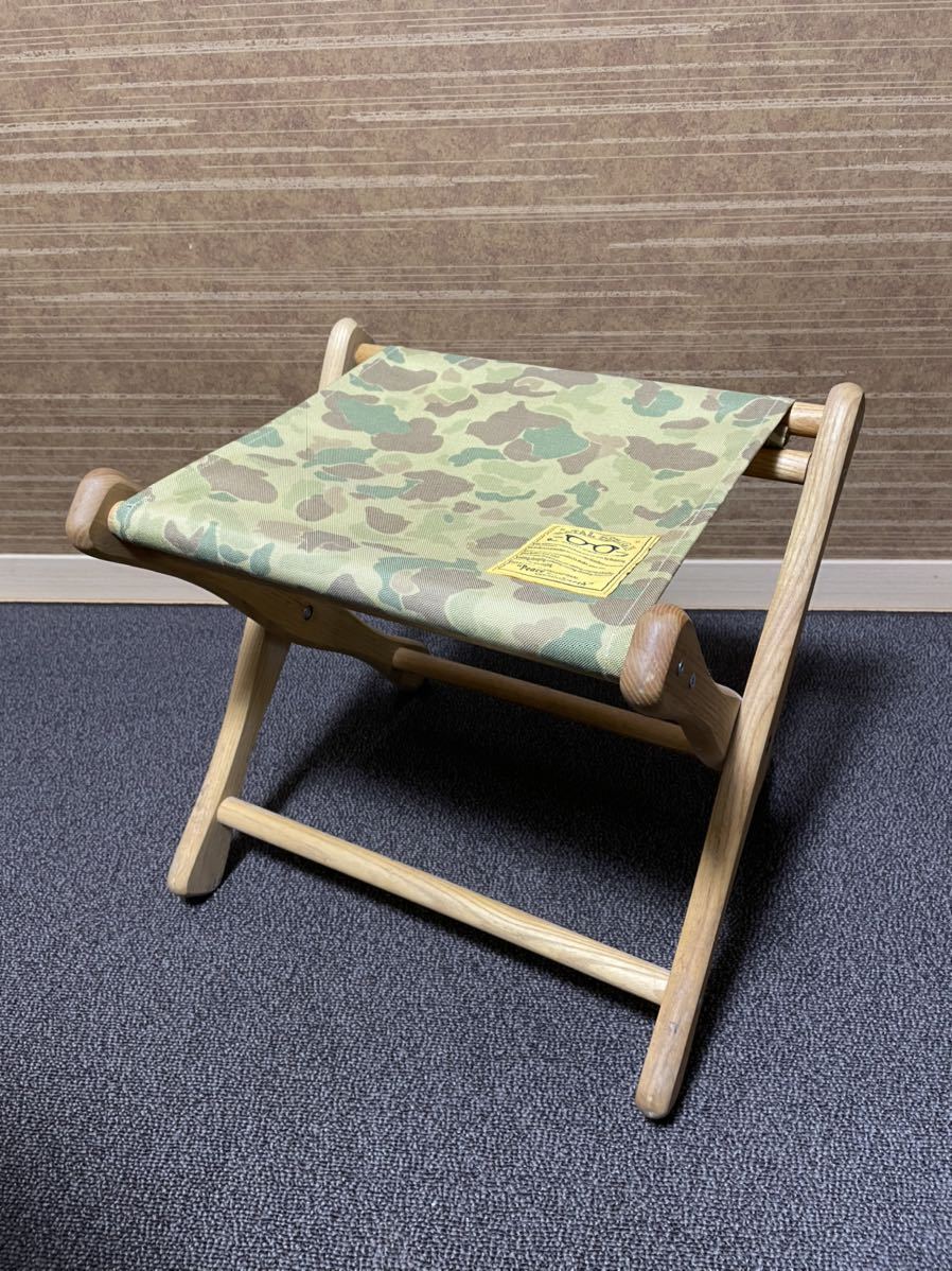 【希少!!】NATAL DESIGN EI STOOL CHAIR CAMO ネイタルデザイン スツール カモフラ 【超激レア】キャンプ 折り畳み椅子_画像1