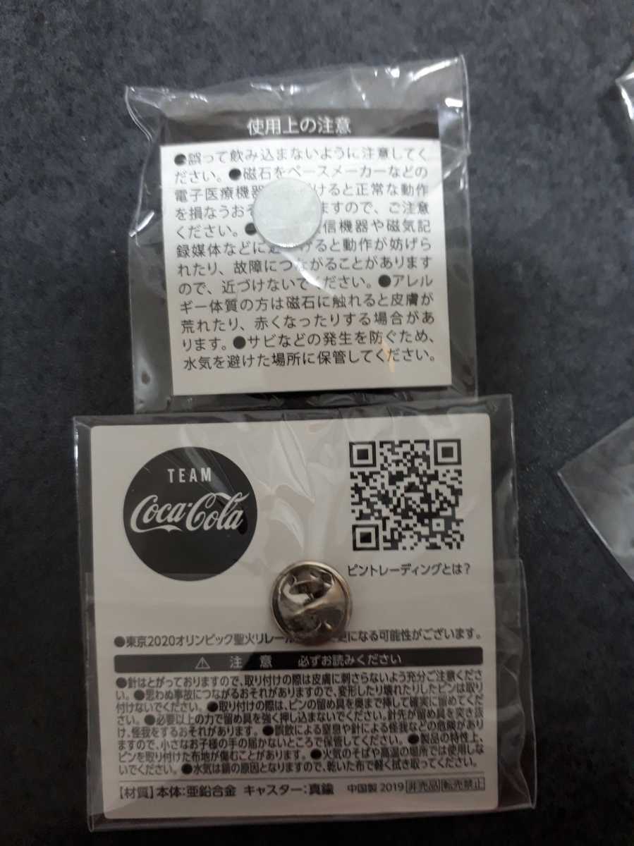 東京オリンピック ピンバッジ ピンバッチ　2020　聖火リレー　5個セット　コカ・コーラ　ピンズ　未使用