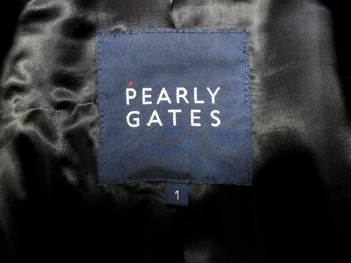 PEARLY GATES Pearly Gates wool series black single coat 