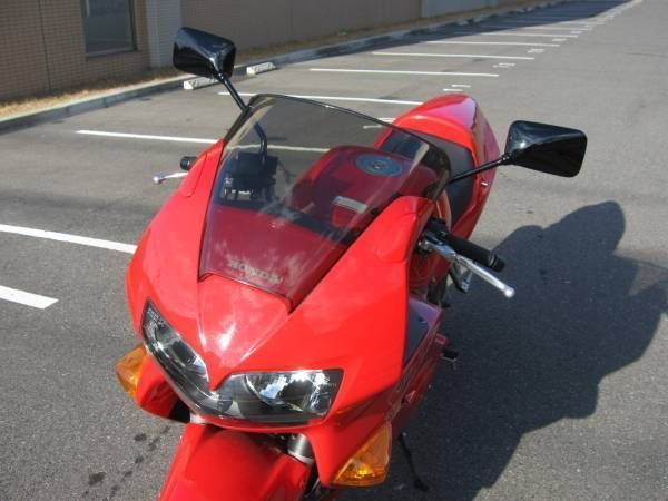 VFR800（RC46）アッパーカウルバックミラーカバー!白バイ!!_取り付けイメージ！