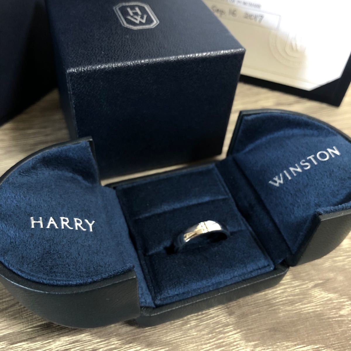 HARRY WINSTON ダイヤスリーストーン バンドリング