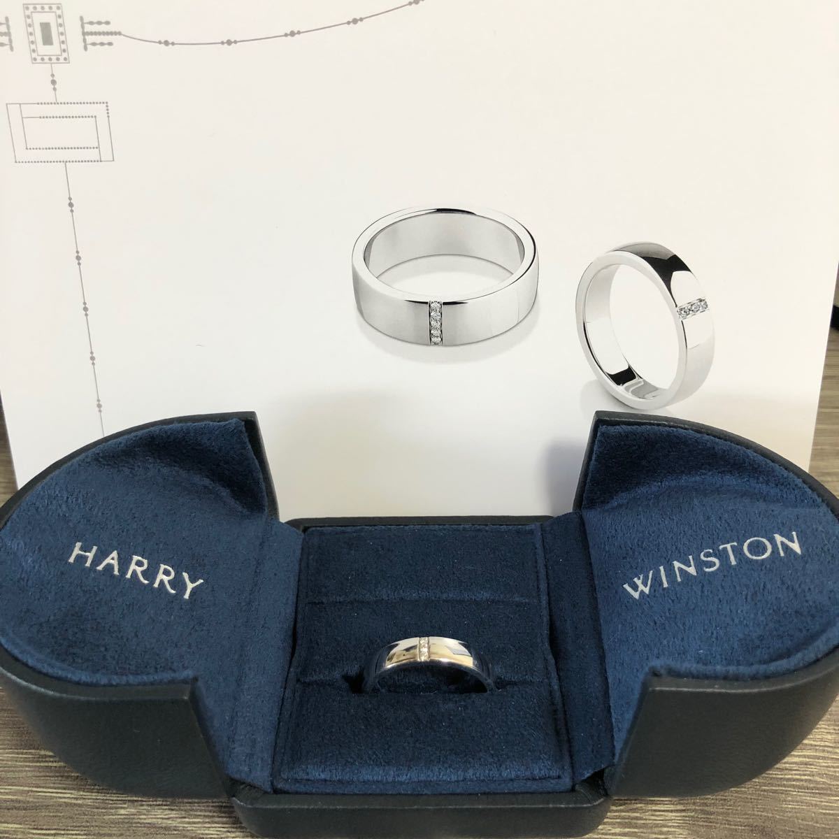 HARRY WINSTON ダイヤスリーストーン バンドリング