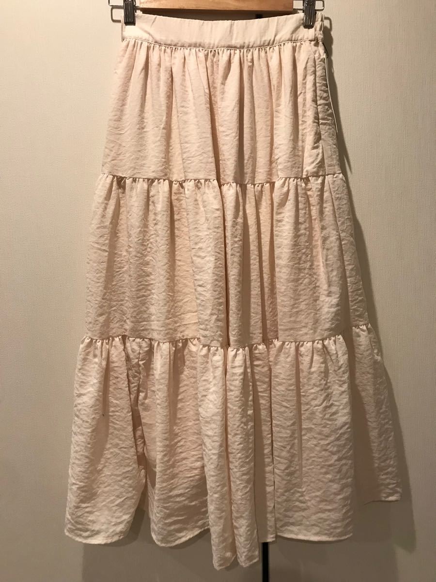 ★新品★ヘザー/heather/ヴィンテージ風ティアードロングスカート/フリーサイズ