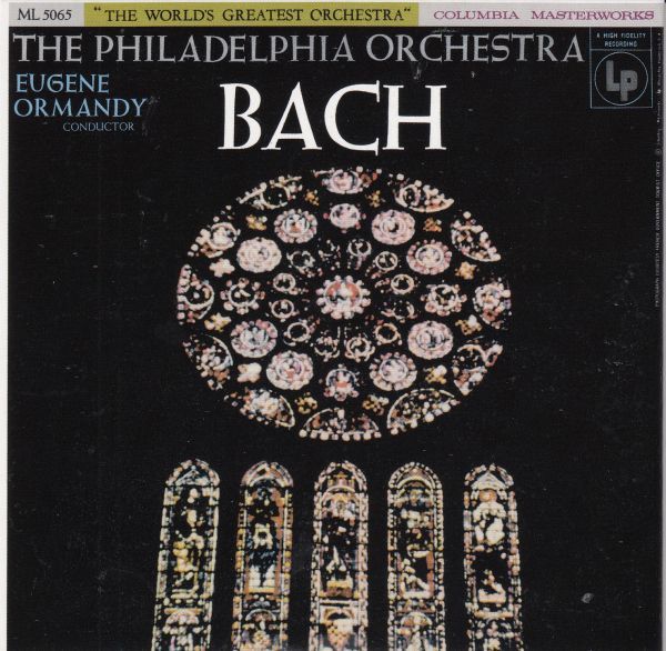 [CD/Columbia]バッハ[オーマンディ編]前奏曲とフーガハ短調BWV.546他/E.オーマンディ&フィラデルフィア管弦楽団 1954.12.19他:_画像1