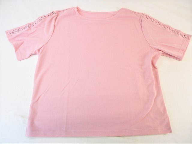  car rureCHARLE lady's short sleeves cut and sewn race entering pink L size unused goods GM-21 20211106