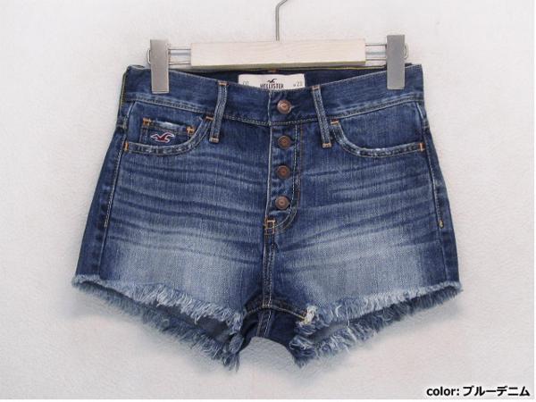 Hollister カットオフ デニムショートパンツ レディース サイズ00(W23) / USホリスター女性ショーツ短パン_画像1