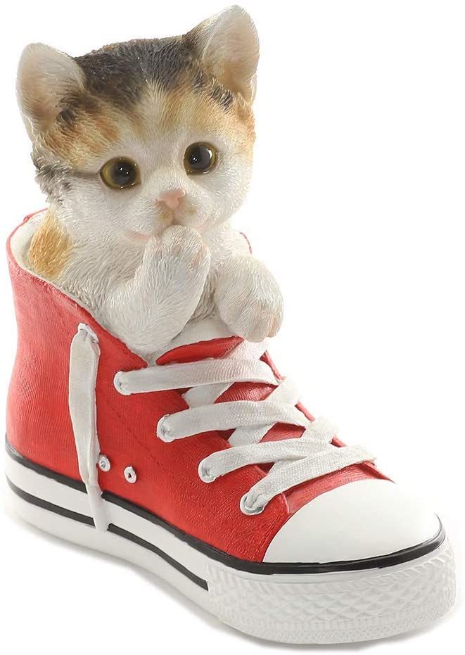 新品 超可愛い リアル 置き物 猫 ネコ ねこ 三毛猫 ミケ猫 置物 インテリア お洒落 レジン 陶器 約18cm