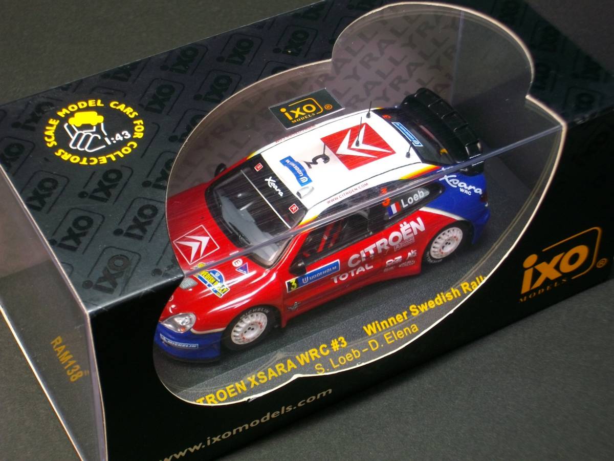 イクソ IXO シトロエン クサラ WRC 2004 スウェーデンラリー優勝車[1/43 Citroen Xsara WRC#3 Winner Swedish Rally 2004] [RAM138]_画像10