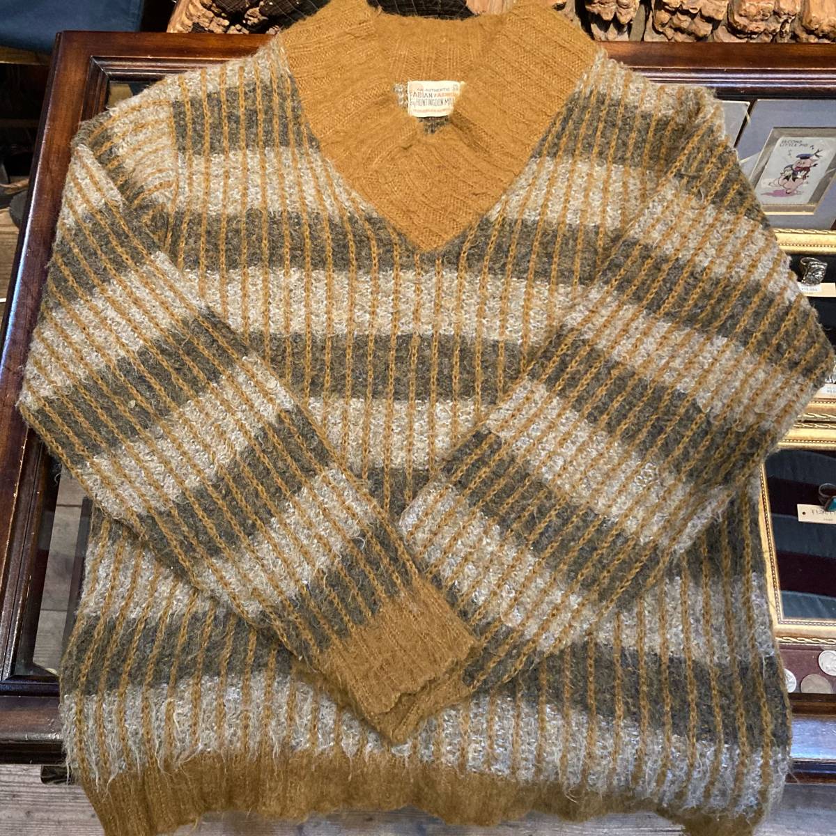 雑誌で紹介された 60s vintage セーター モヘア ヴィンテージ Sサイズ