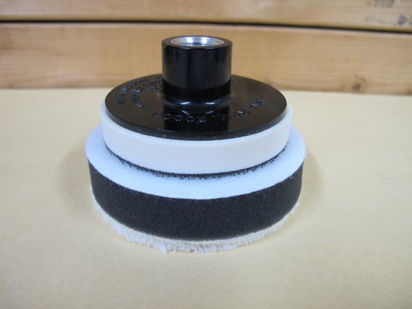  buffing pad 80mm for mostly. electric polisher . installation possible installation screw M16×P2.0 buffing for pad hook and loop fastener ( touch fasteners ) type 