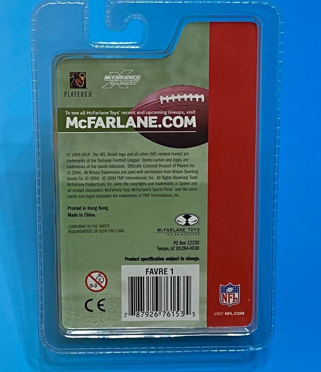 ★新品未開封 20年前!! 2004年絶版★マクファーレン NFL 3インチフィギュア BRETT FAVRE★