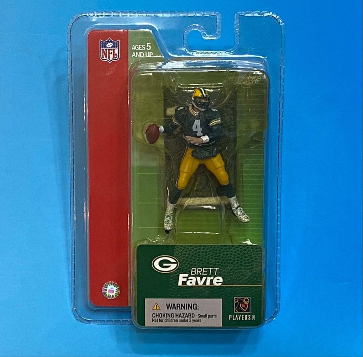 ★新品未開封 20年前!! 2004年絶版★マクファーレン NFL 3インチフィギュア BRETT FAVRE★