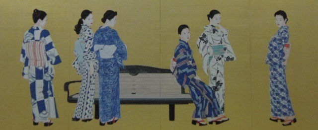 青山亘幹、【夏】、希少な額装用画集画、新品高級額 額装付、状態良好 ...