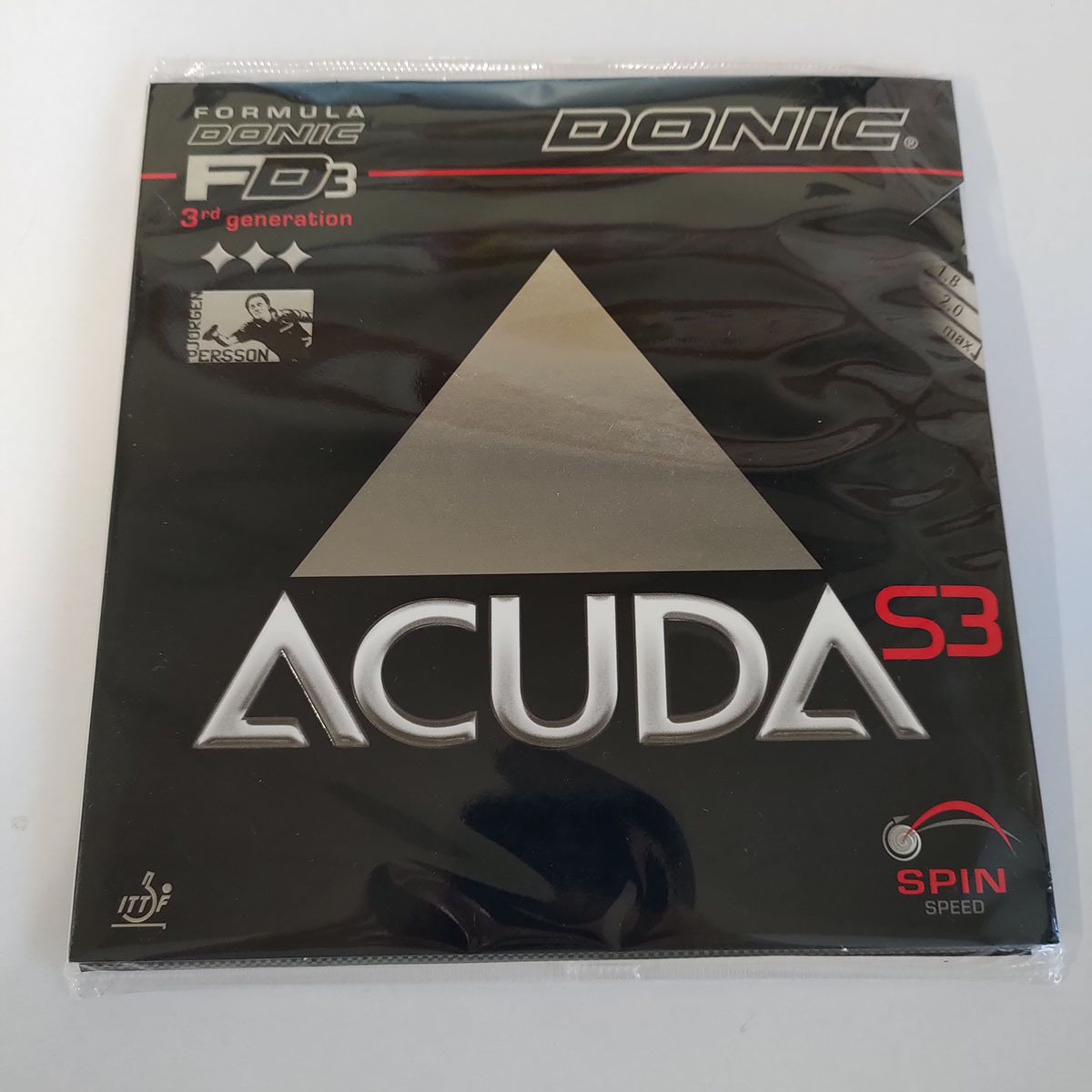 DONIC アクーダS3 黒 MAX 卓球 裏ソフトラバー AL050 ドニック(ラバー DONIC アクーダS3 黒 MAX 卓球 裏ソフトラバー AL050 ドニック(ラバー