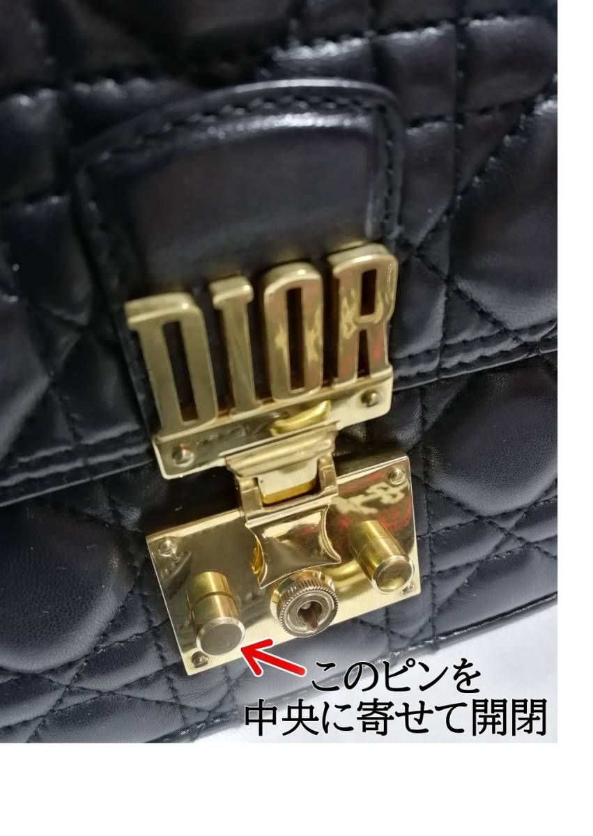【7日+2日レンタル 返送無料】 Dior ADDICT メダイヨン 赤ショルダーストラップ　カナージュ ショルダーバッグ 黒　クリスチャンディオール