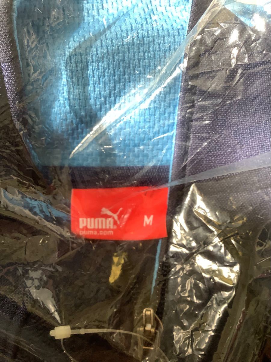 プーマ PUMA 新品 メンズ 吸水速乾 ビッグロゴ ストライプ 日本製 トレーニング ジャージ ジャケット 紺青