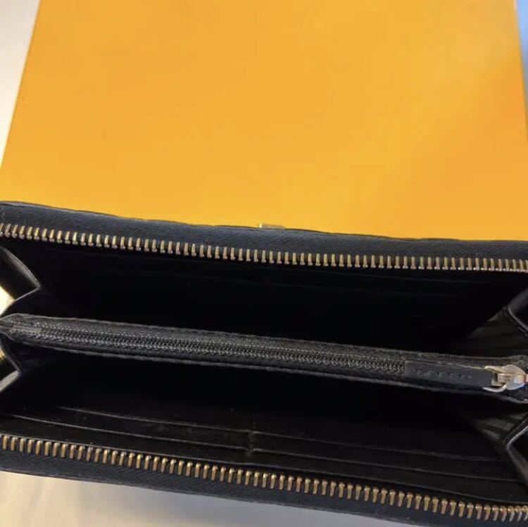 GUCCI グッチ 財布 ミドルサイズ 二つ折り 黄色 ラウンドファスナー 美 
