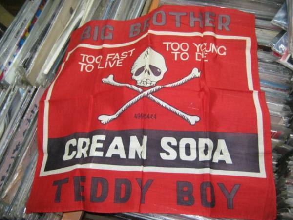 CREAM SODA крем soda / BIG BROTHER TEDDY BOY 80 годы бандана BLACK CATS черный Cat's tsu