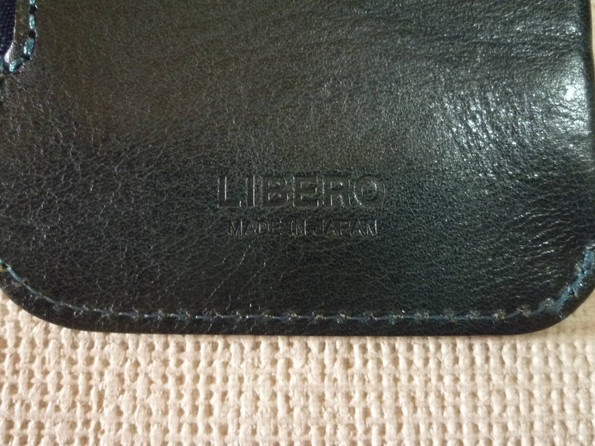 【新品・送料無料】LIBERO　リベロ　栃木レザーマルチケース　LB-105　ネイビー