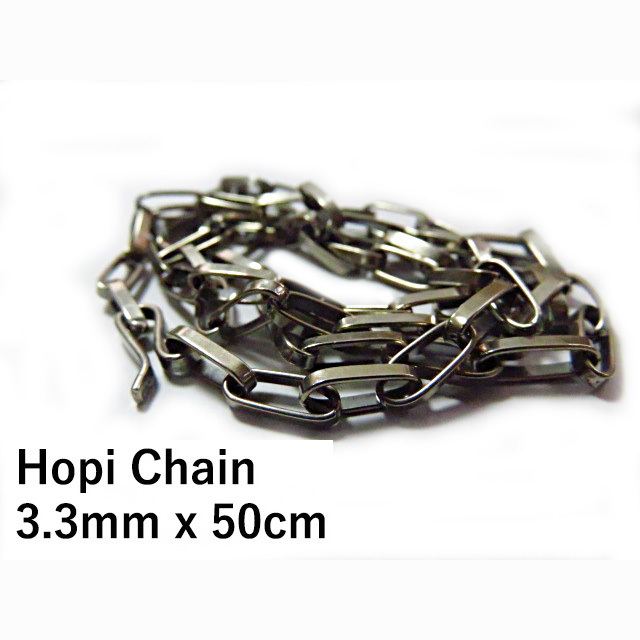 公式ショップ】 ホピ 3.3mm 50cm チェーン シルバー インディアン