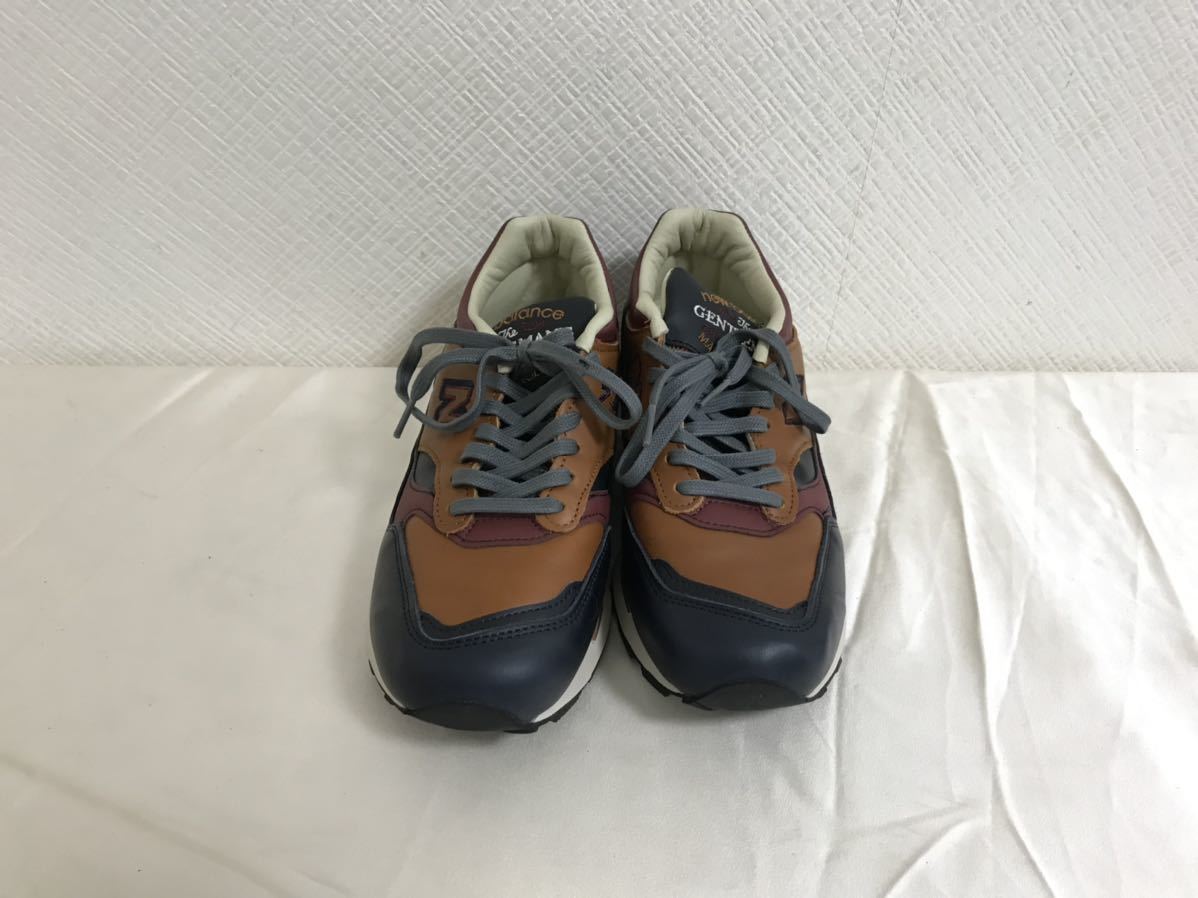 新品未使用本物ニューバランスnewbalance本革レザースニーカーシューズ靴メンズ26cmイギリス製8クラシックトラディショナルズ茶ブラウン