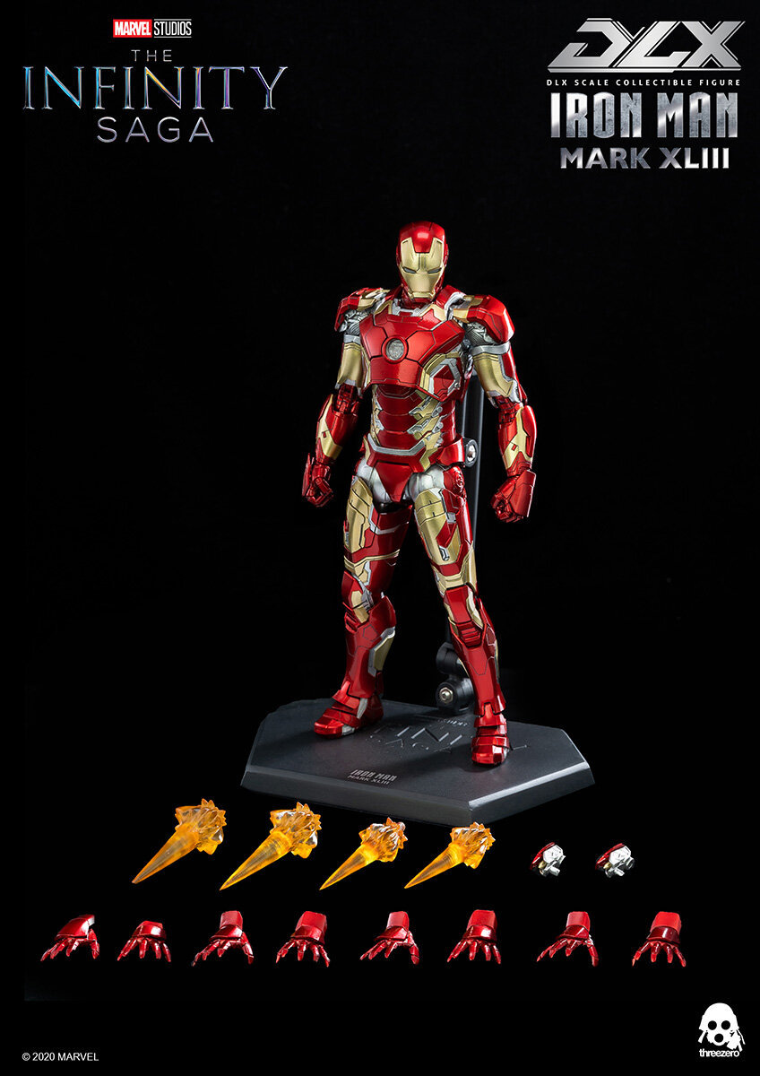 Paypayフリマ スリーゼロ アベンジャーズ インフィニティ サーガ アイアンマン マーク43 1 12 Dlx アクションフィギュア