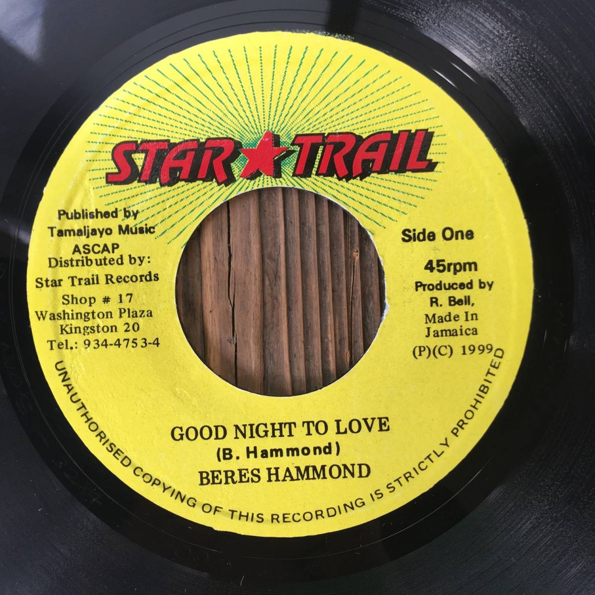 ★送料込み/1999/BLESSING riddim/Jamaican Lovers Rock/Sweet/Mellow【Beres Hammond - Good Night To Love】7inch Star Trail JA_画像1