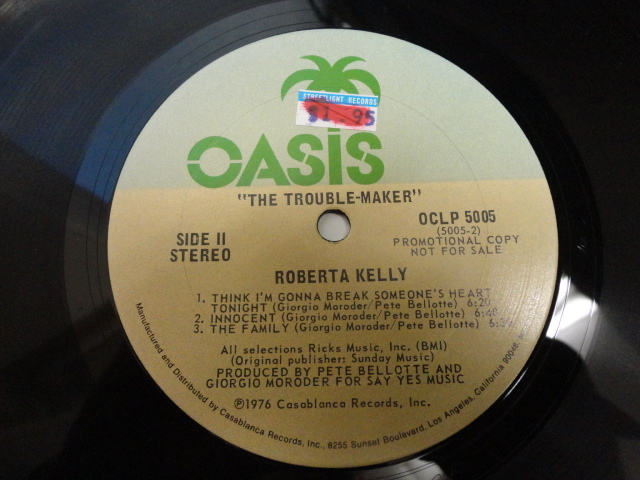 Roberta Kelly Trouble Maker オリジナル原盤 US LP ディスコ Giorgio Moroder, Pete Bellotte 視聴_画像4