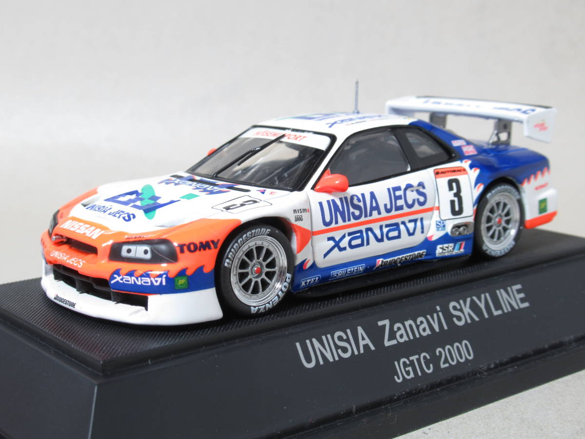 1/43 ユニシアザナヴィ スカイライン #3 JGTC GT500 2000 直筆サイン入り_画像1