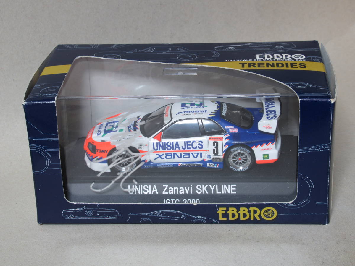 1/43 ユニシアザナヴィ スカイライン #3 JGTC GT500 2000 直筆サイン入り_画像3